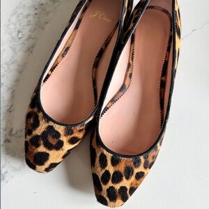 Leopard Print Calf Hair Shoes from J.Crew